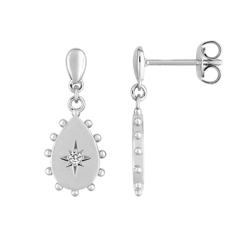 Boucles d'oreilles Femme - Oxyde de zirconium - Argent 925