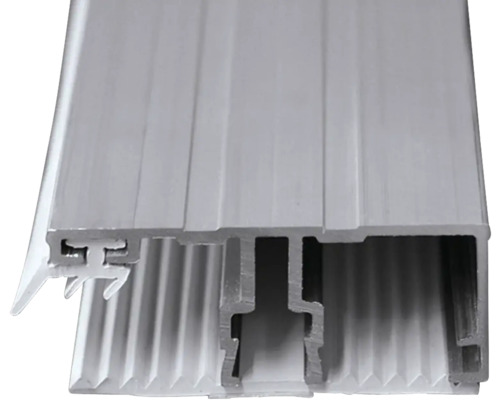 Gutta aluminium randprofiel met zachte rubberen strip voor 16 mm dubbelwandige polycarbonaatplaten, 2000 mm