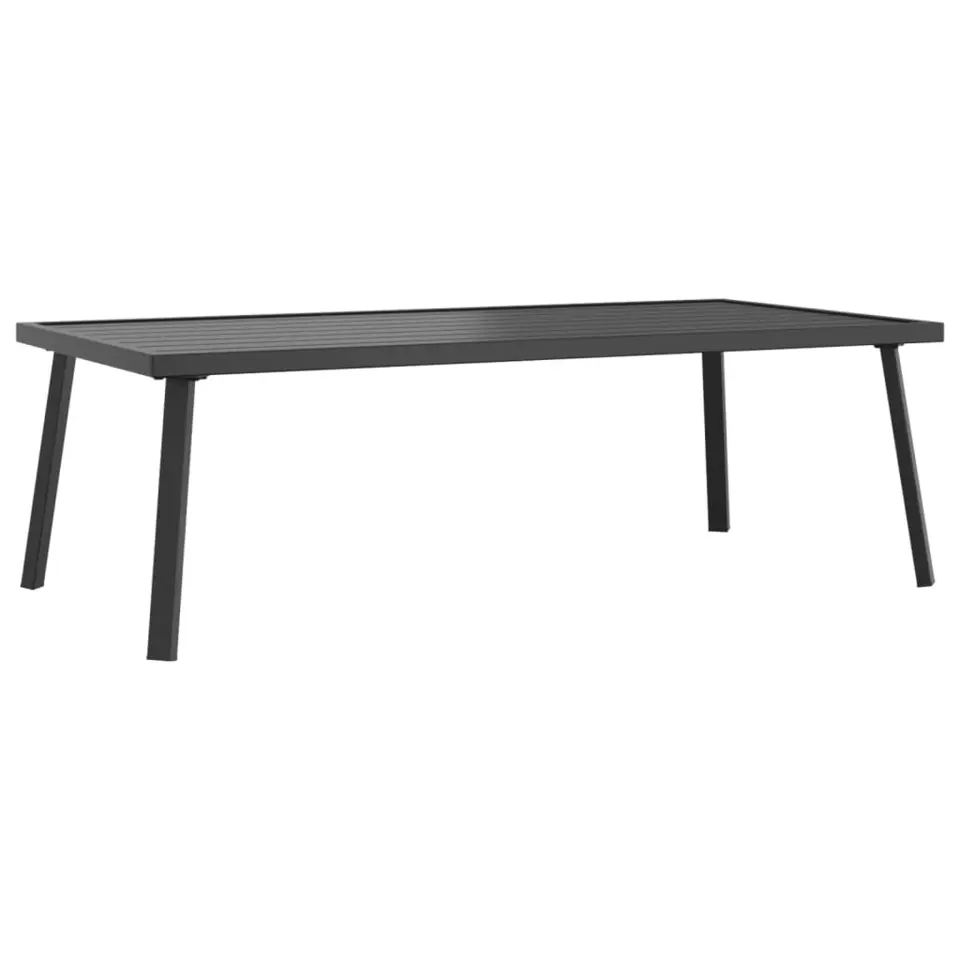 vidaXL - Tuintafel - Antraciet - Staal - 110x55x35 cm