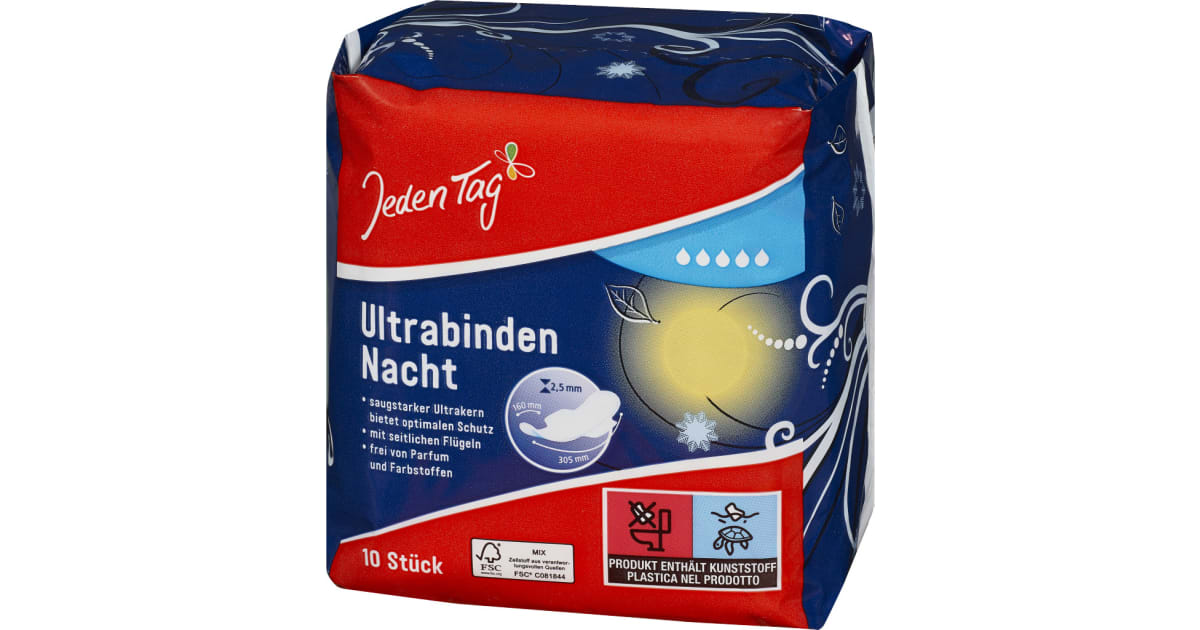 Jeden Tag Nachtbinden 12er-Packung