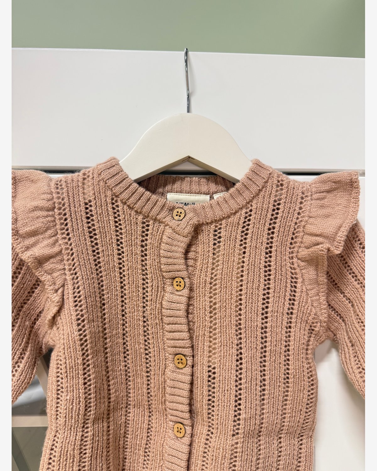 Cardigan i Ull Baby – Strikket