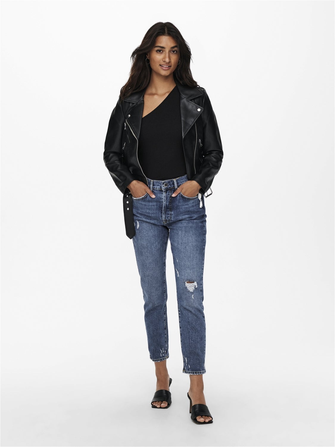 ONLVERA Kunstlederjacke Black