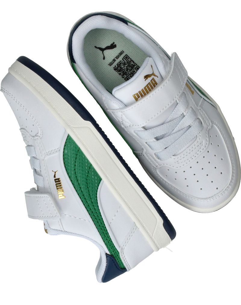 Puma Caven 2.0 Retro Sneakers Wit Jongens