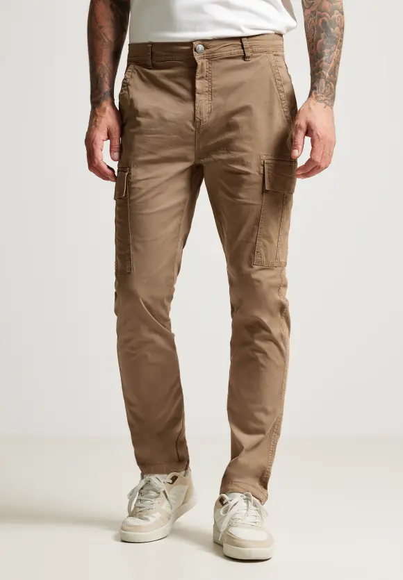Regular Fit Cargohose - cappuccino beige