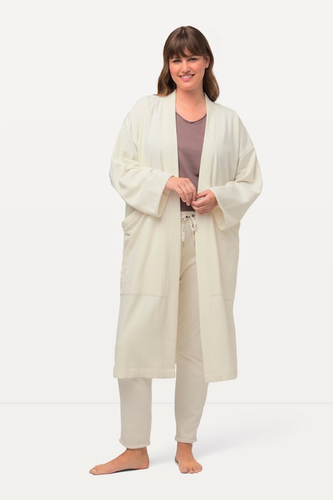 Loungewear-Longjacke, Oversized, kuschelweich, extralang