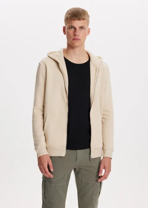 Basic sweatvest zand (ZND.L)