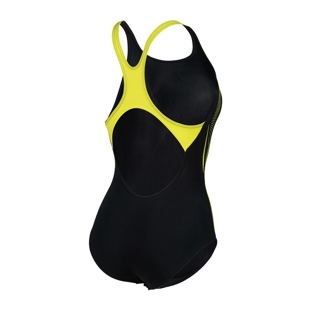 Arena GRAPHIC - Maillot de bain 1 pièce Femme black/soft green