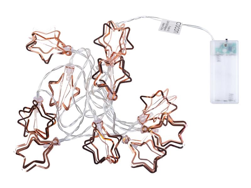 COCON LED-Lichterkette Sternenringe, 135 cm Dekorative Weihnachtsbeleuchtung