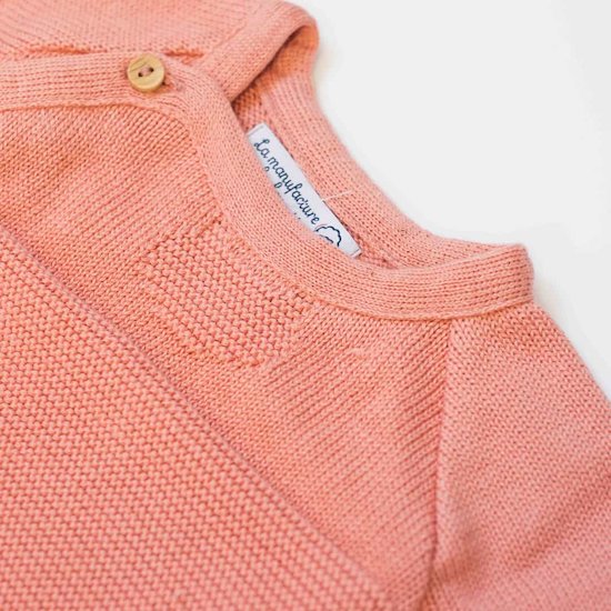 Petits chats Combinaison en tricot   Blanc        de               La Manufacture de Layette