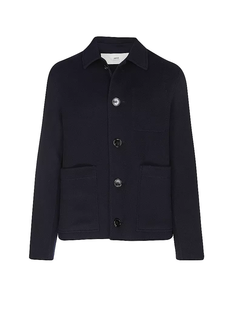 AMI PARIS Wolljacke dunkelblau
