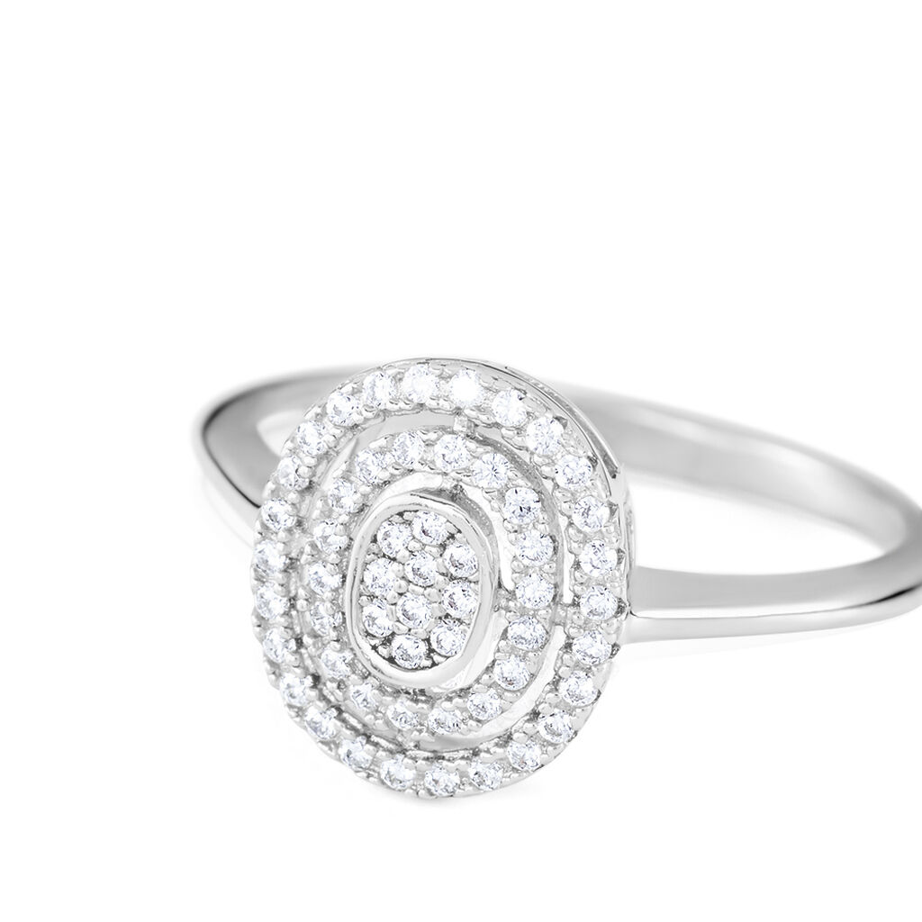 Bague Fidjy Argent Blanc Oxyde De Zirconium