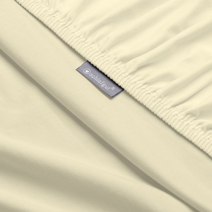 Spannbettlaken Jersey ecru