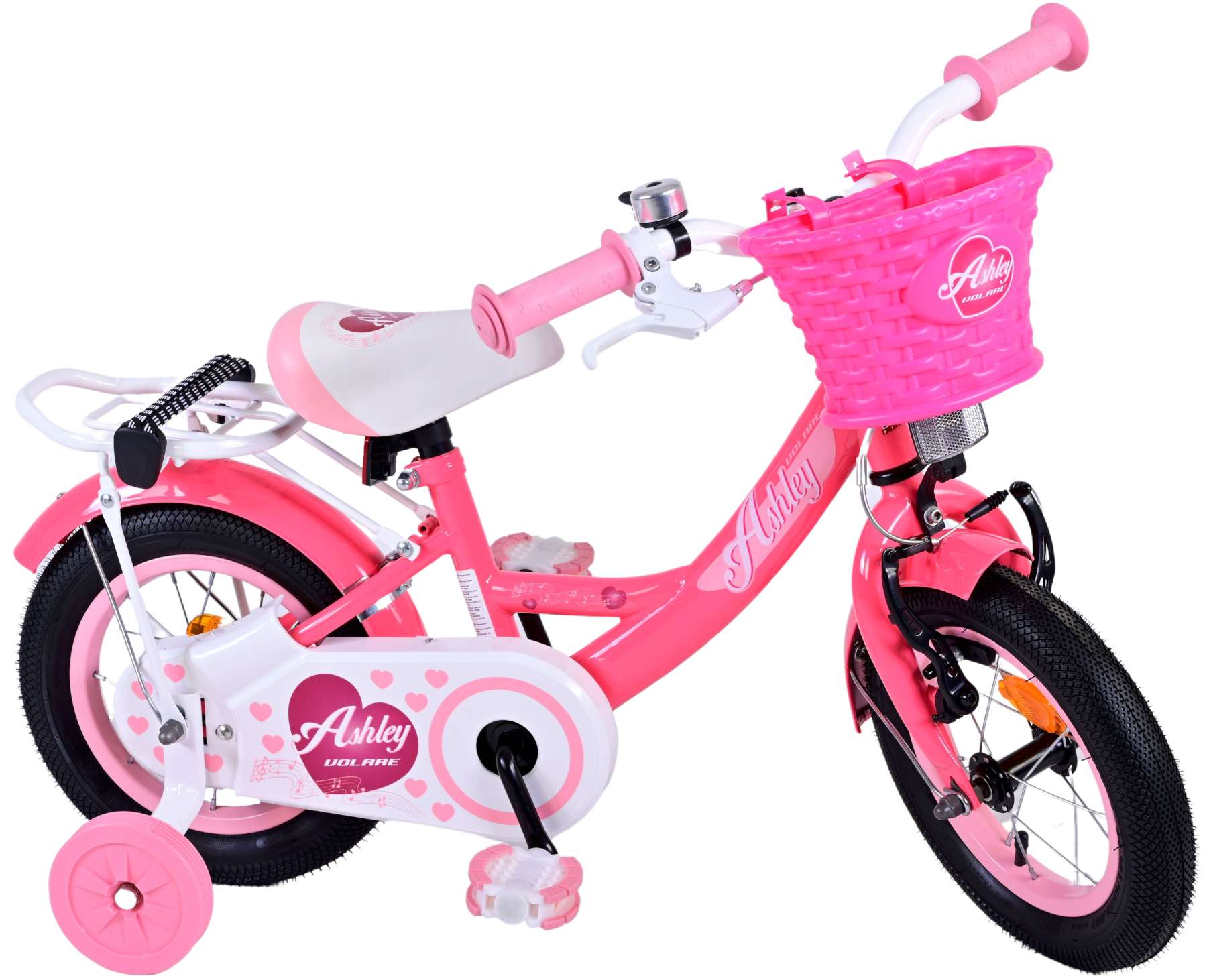 TPFSports Ashley Kinderfahrrad - Mädchen - 12 Zoll - Rücktritt + Handbremse - Weiß