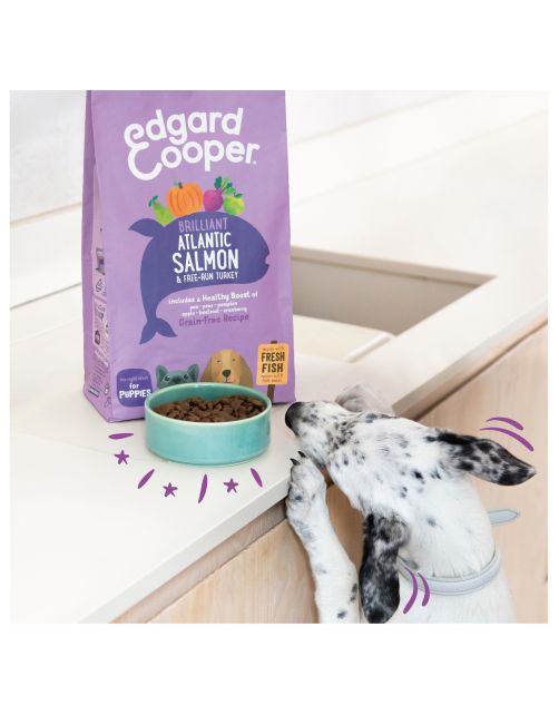 Edgard&Cooper Puppy Graanvrij Zalm&Kalkoen - Hondenvoer