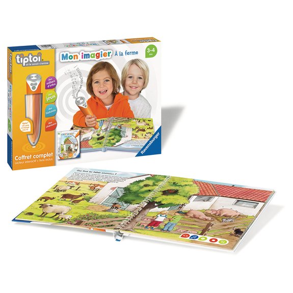 tiptoi® - Coffret complet lecteur interactif + Livre Imagier A la ferme