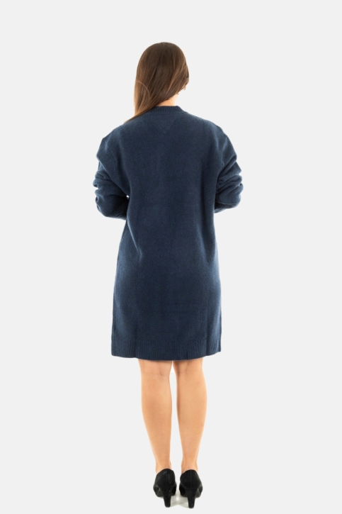 Robe tommy jeans melange flag dro dark night navy melange