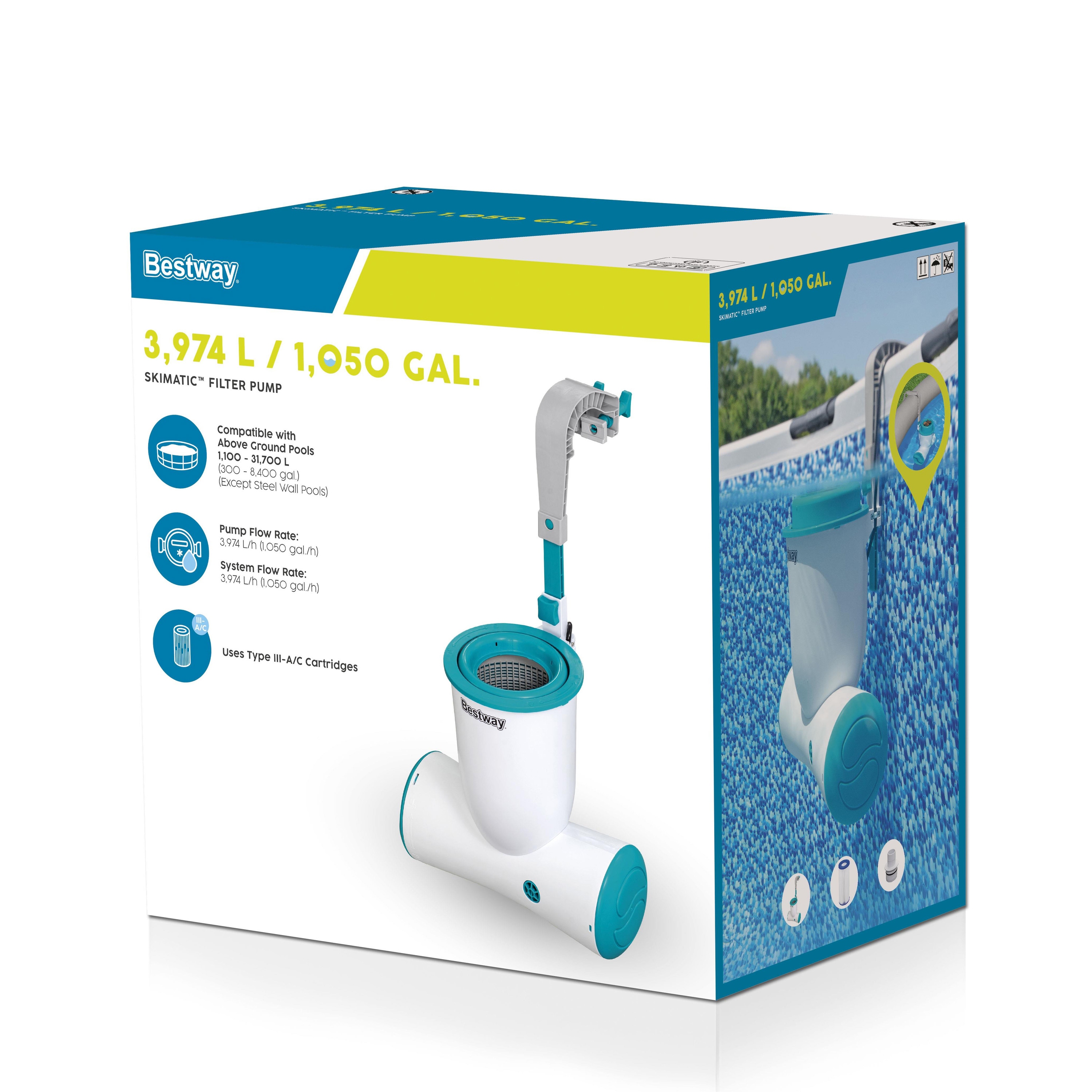 Filterpumpe mit Skimmer Skimatic 3974 L/h
