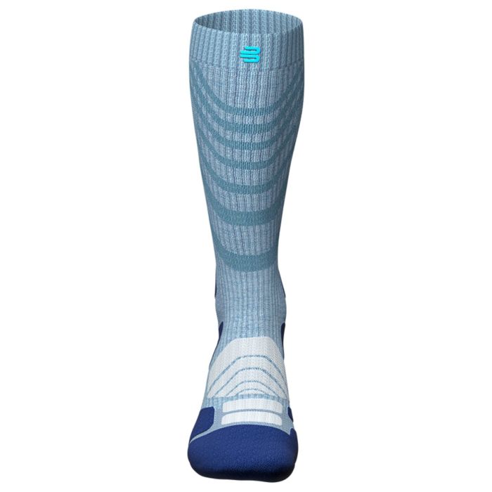 Bauerfeind Unisex Strømper Outdoor Merino Compression Socks High Cut Blå