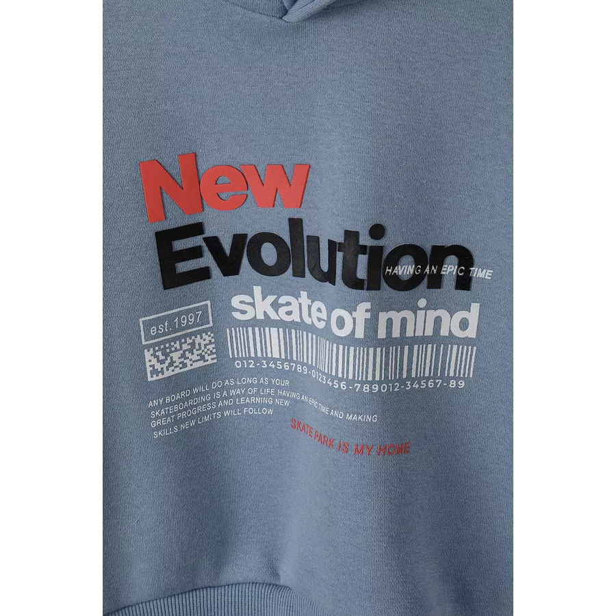 MINOTI Hoodie Dunkelblau Meliert