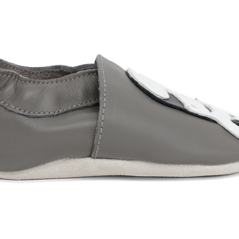 Bobux Bobux chaussons Zèbre gris