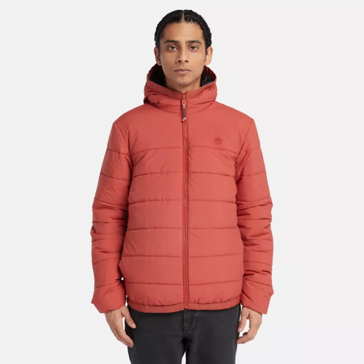 Doudoune à capuche Garfield Thermarange pour homme en rouge