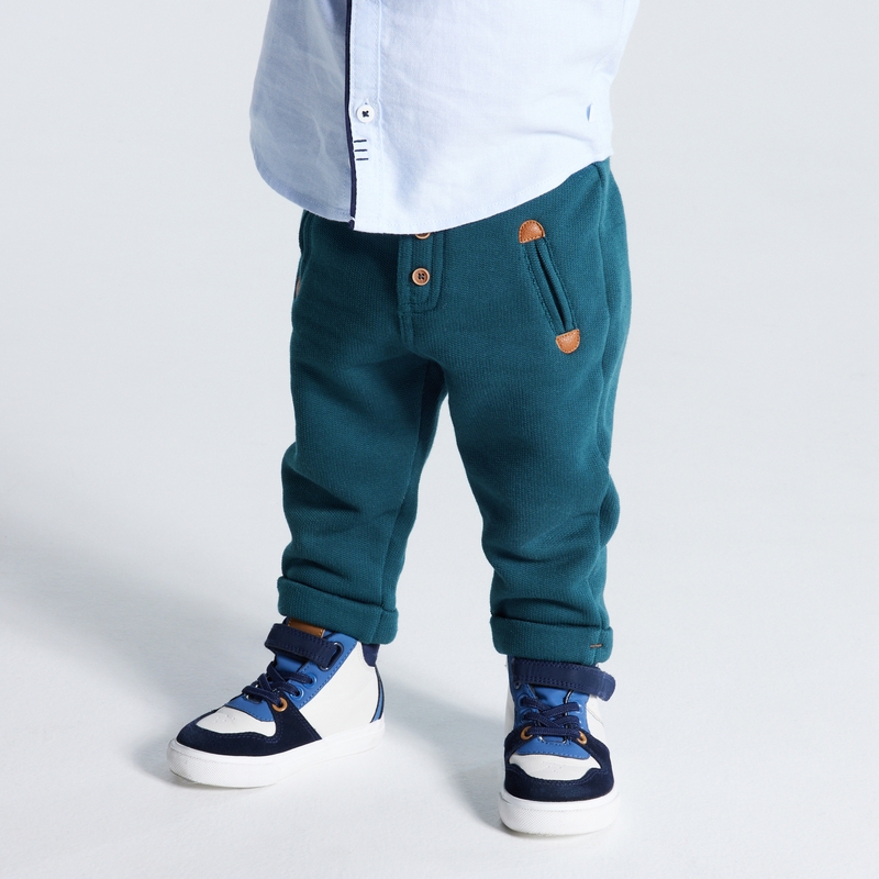 Jogpant molleton vert bébé garçon