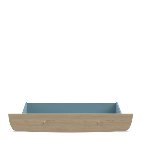 Firmiana Tiroir Lit junior   Bleu Orage / Bois Naturel        de               CBA Meubles