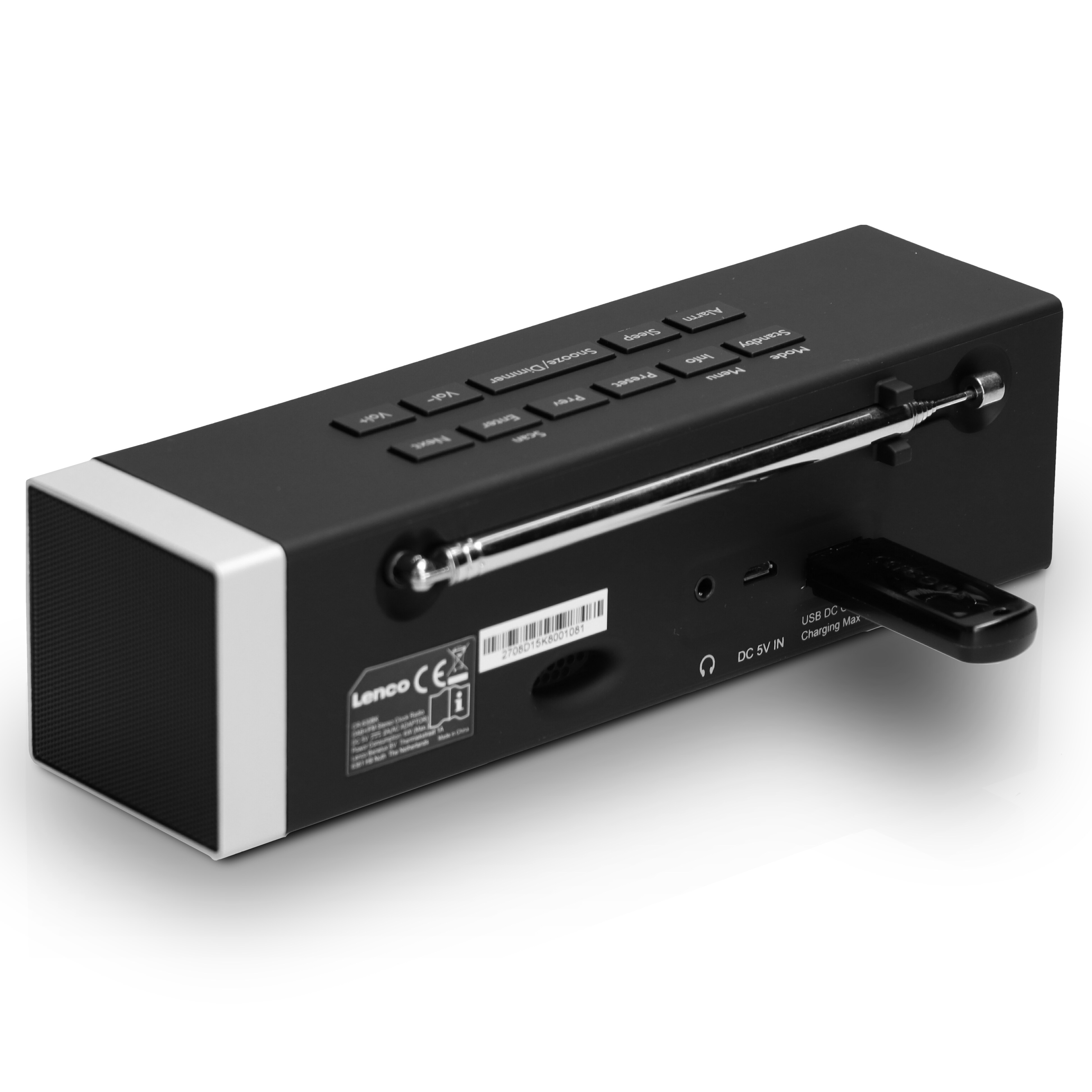 Lenco CR-630BK - Stereo DAB+/FM Radiowecker