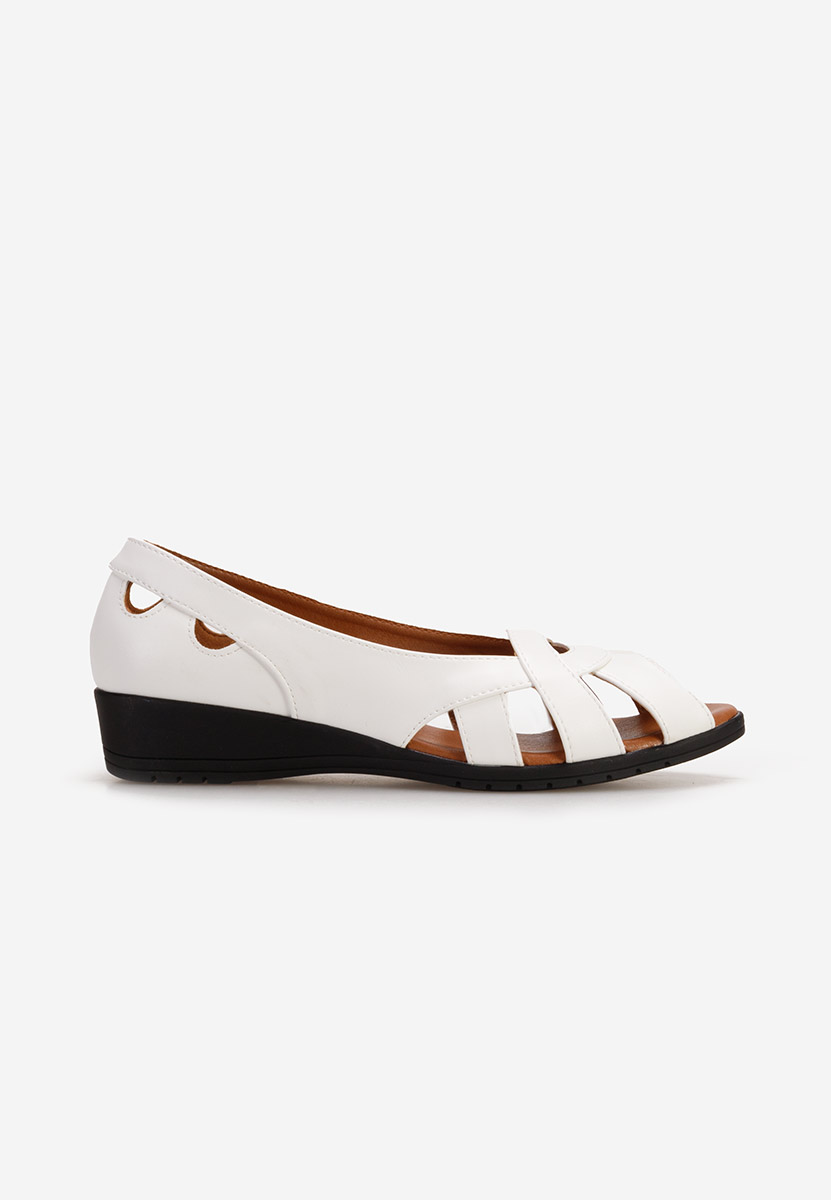 Ballerines femme blancs Marini