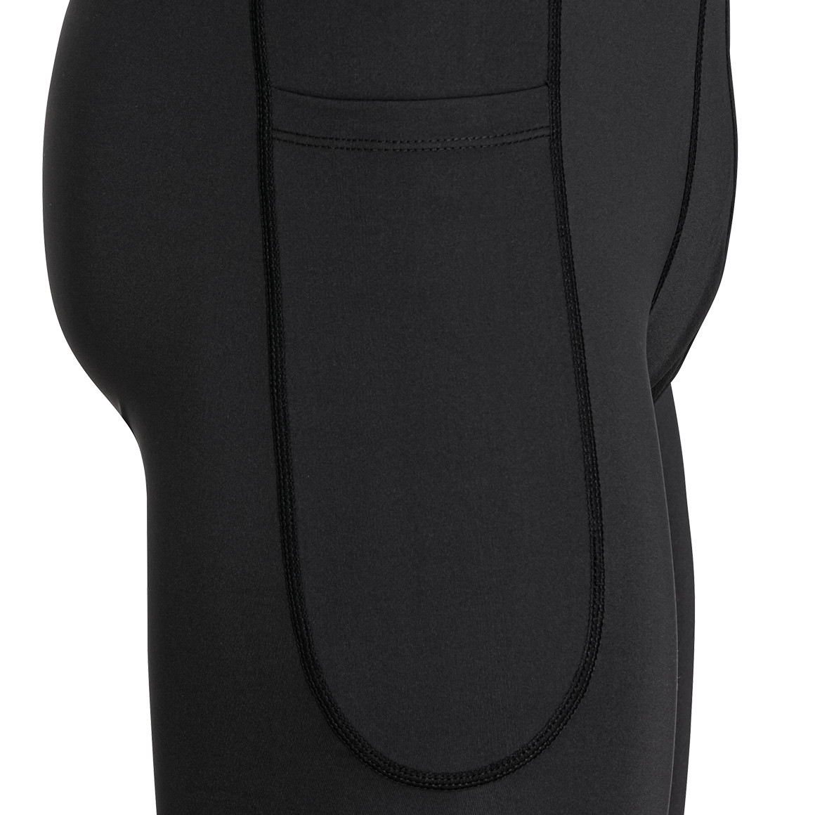 VanVaan Herren Sport-Tights mit Webbund schwarz