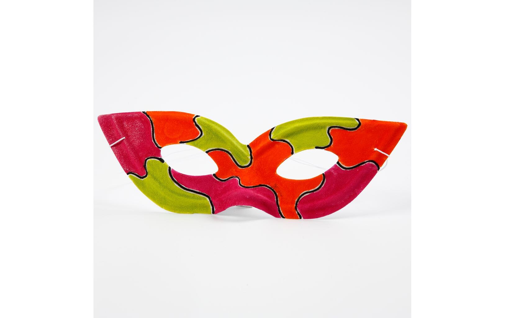 Maske 12 Stück, WeissPartymaske zum Bemalen
