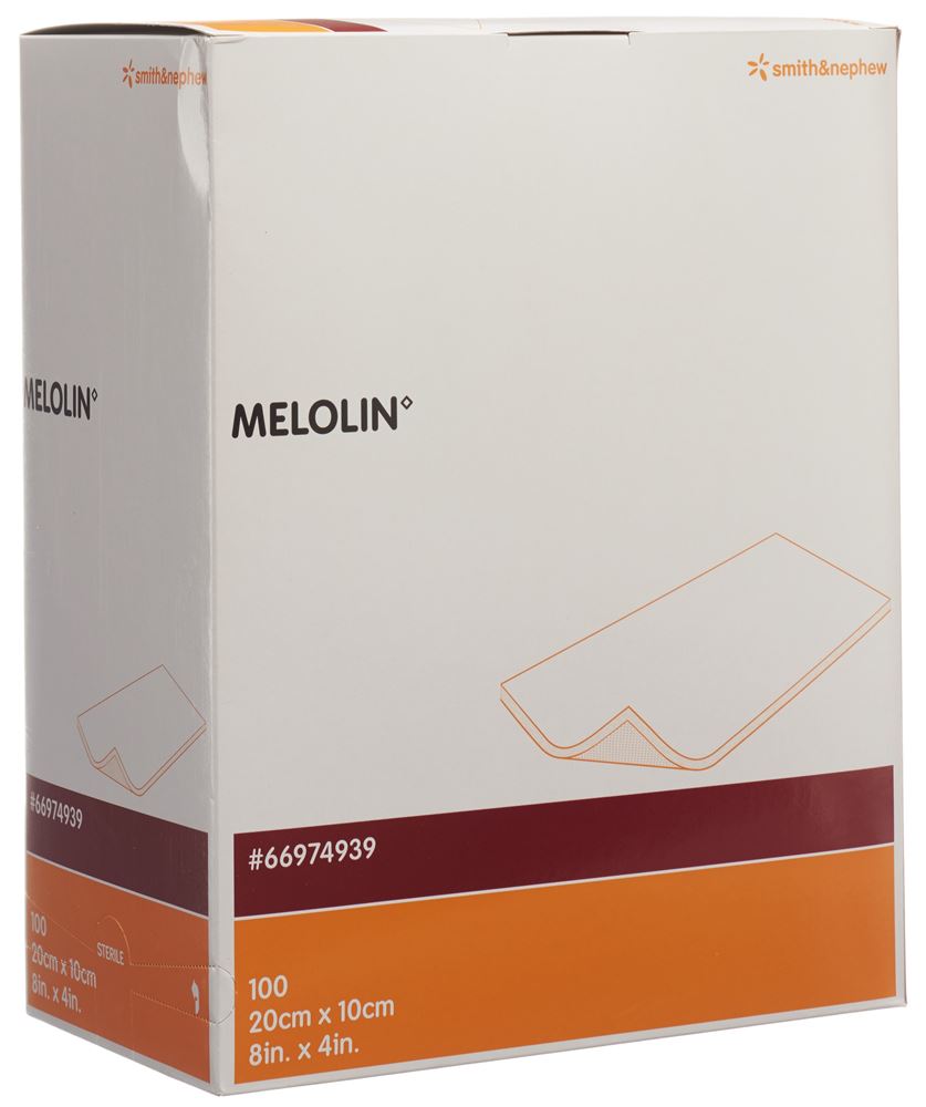 MELOLIN Wundkompressen 10x20cm steril Btl 1 Stk