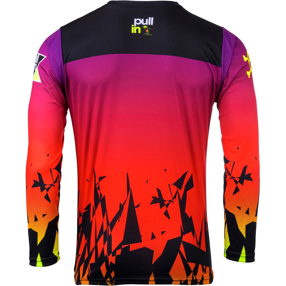 pull-in - Maillot Trash Violet / Rouge / Jaune fluo / Blanc / Noir