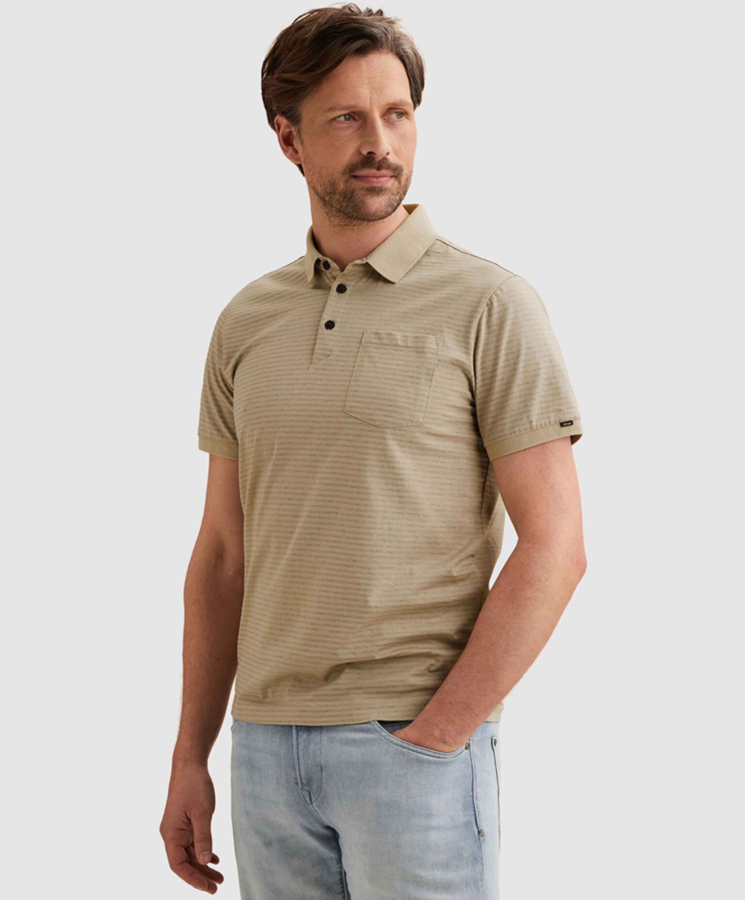 Vanguard Heren polo beige
