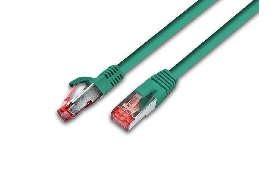 Patchkabel RJ-45 - RJ-45, Cat 5e, F/UTP, 0.25 m, GrünCat. 5e F/UTP-Patchkabel