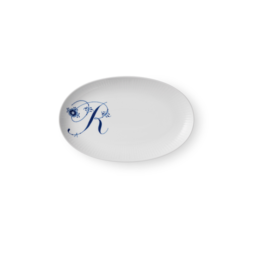Royal Copenhagen Alfabet Tallerken, R, Ø23 cm