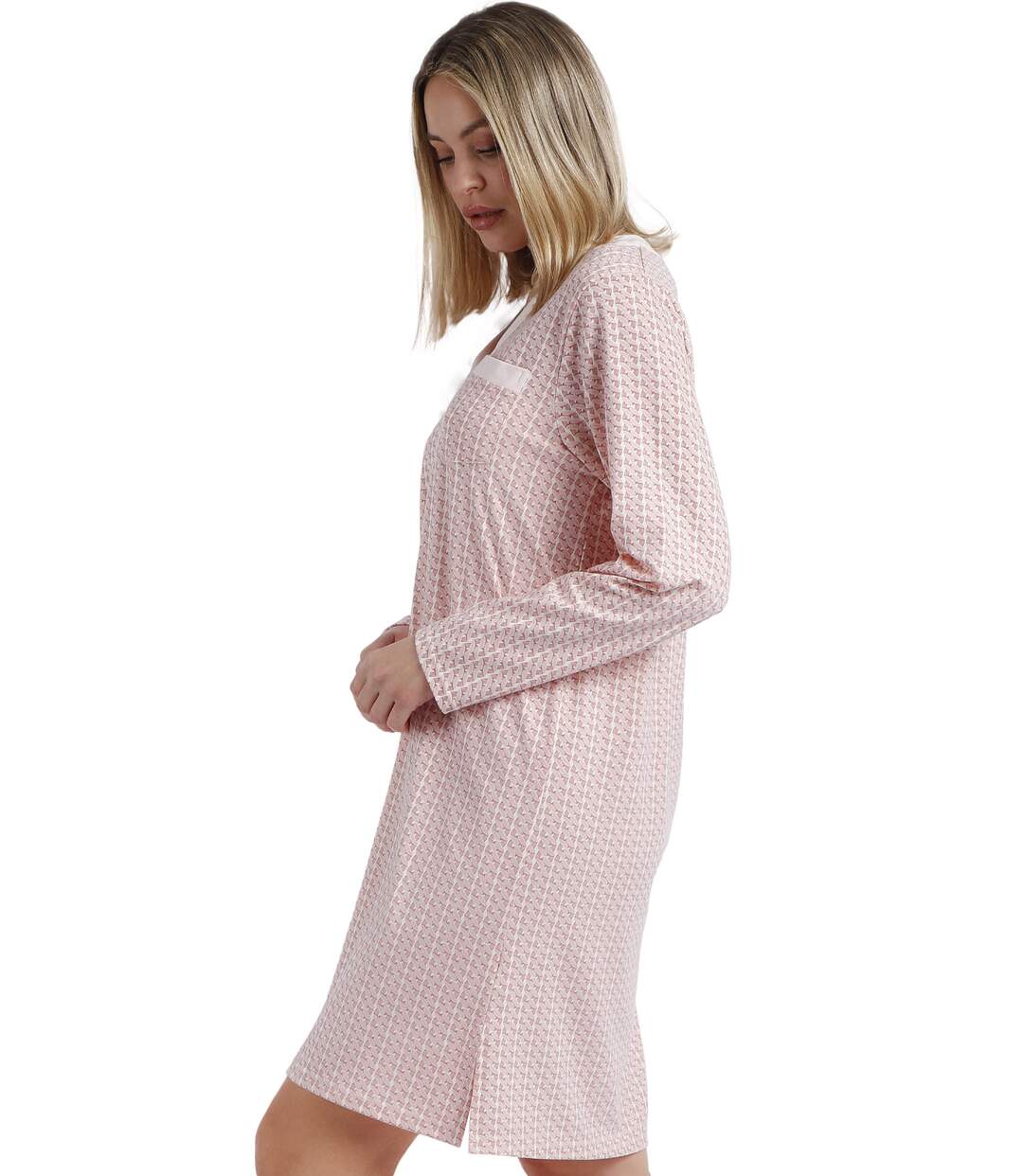 Chemise de nuit manches longues Rose Chains Admas