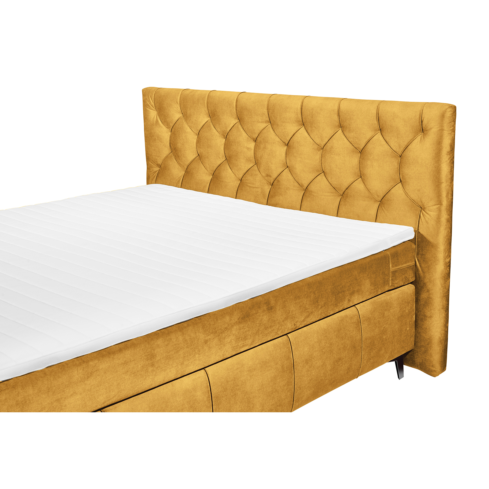 Boxspringbett - okra - Tonnentaschenfederkern - H2 - 180x200 cm