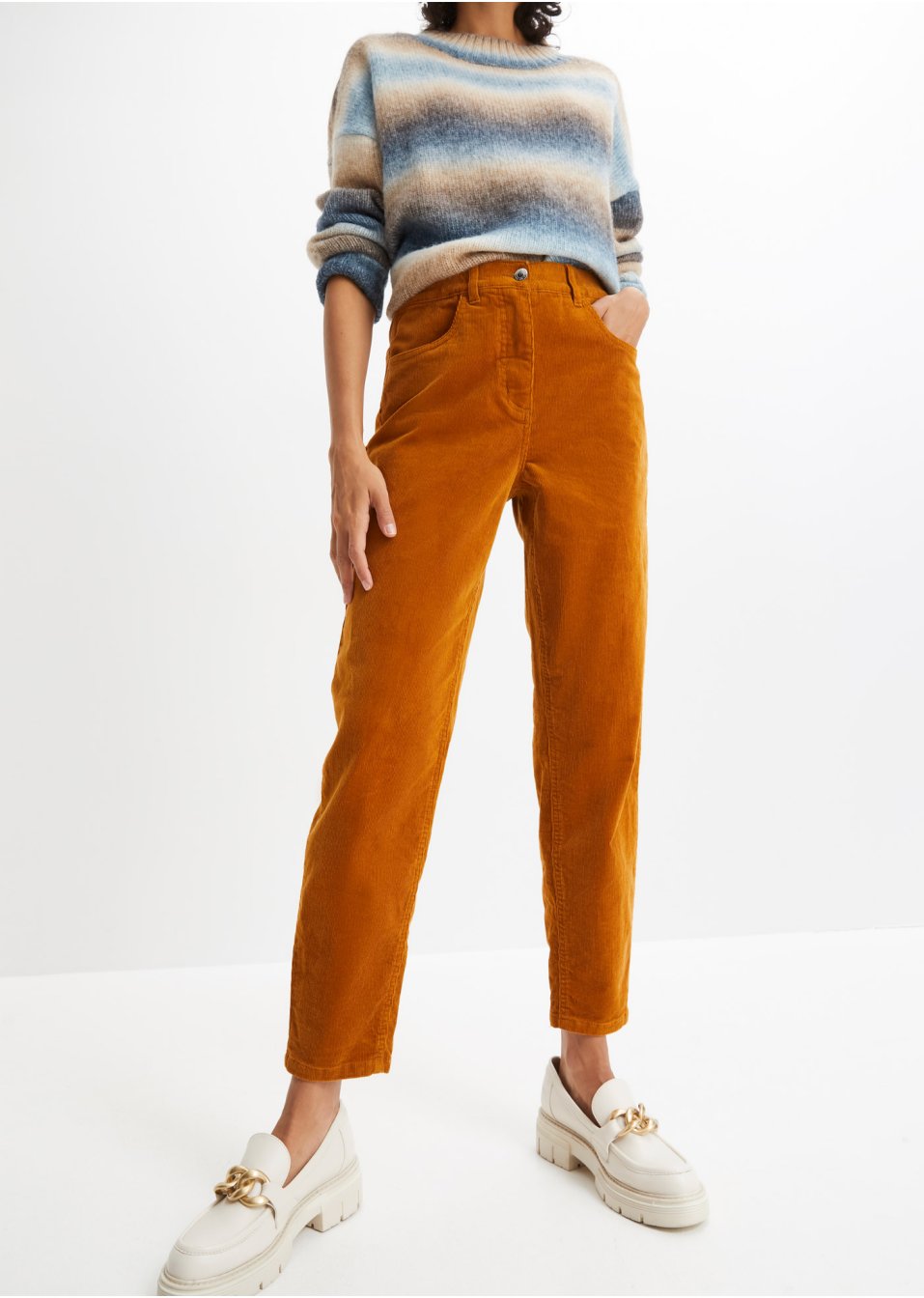 Pantalon en velours côtelé