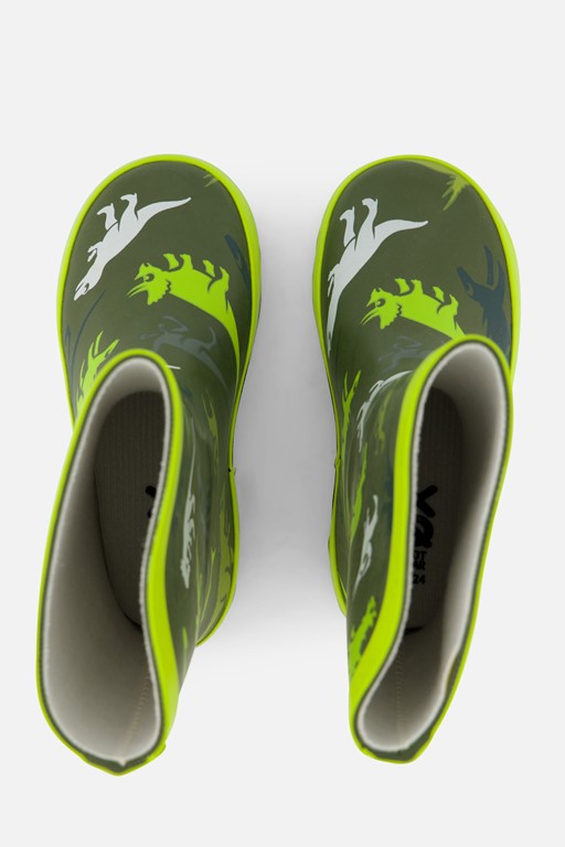 XQ Footwear Dino Regenlaarzen groen