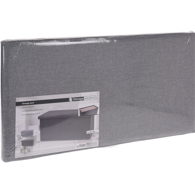 Aufbewahrungshocker - grau oder anthrazit - ca. 76 x 40 x 38 cm - 1 Stück