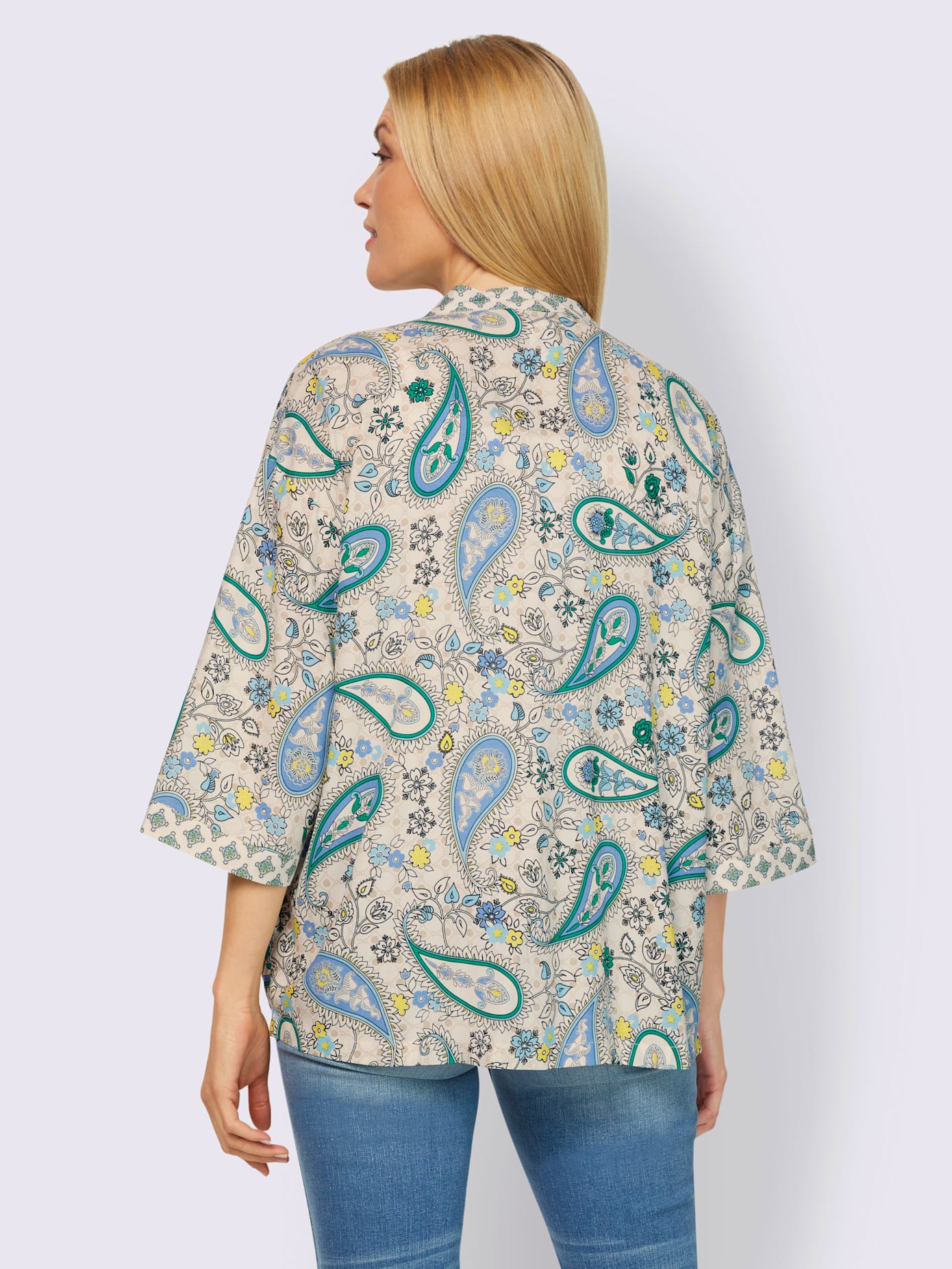 Veste chemisier motif paisley