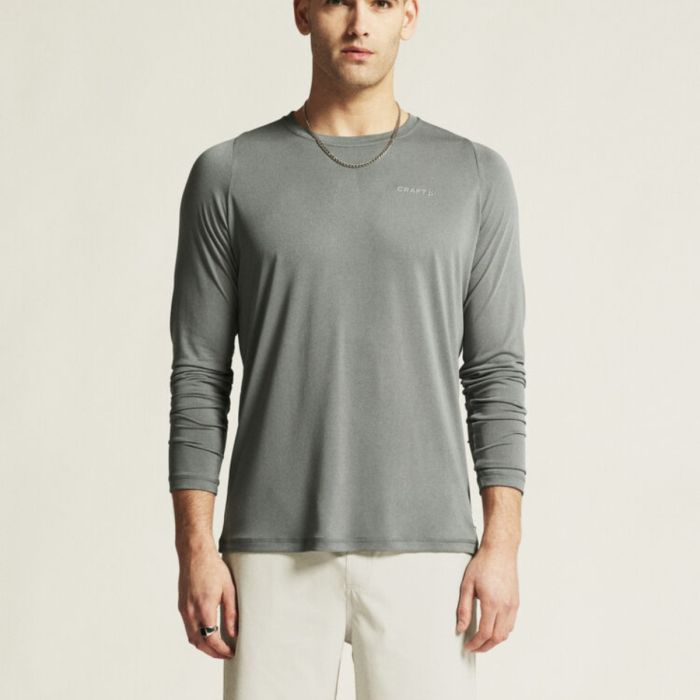 Craft Herre Trøjer Collective Bi-Blend LS Tee Grå