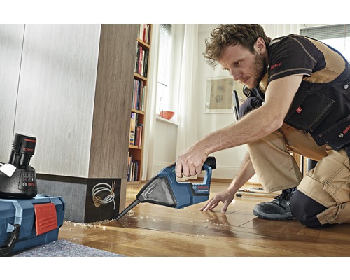 Bosch Professional GAS 12V accustofzuiger inclusief 1 x vlakfilter en kierenzuigmond, zonder accu en oplader