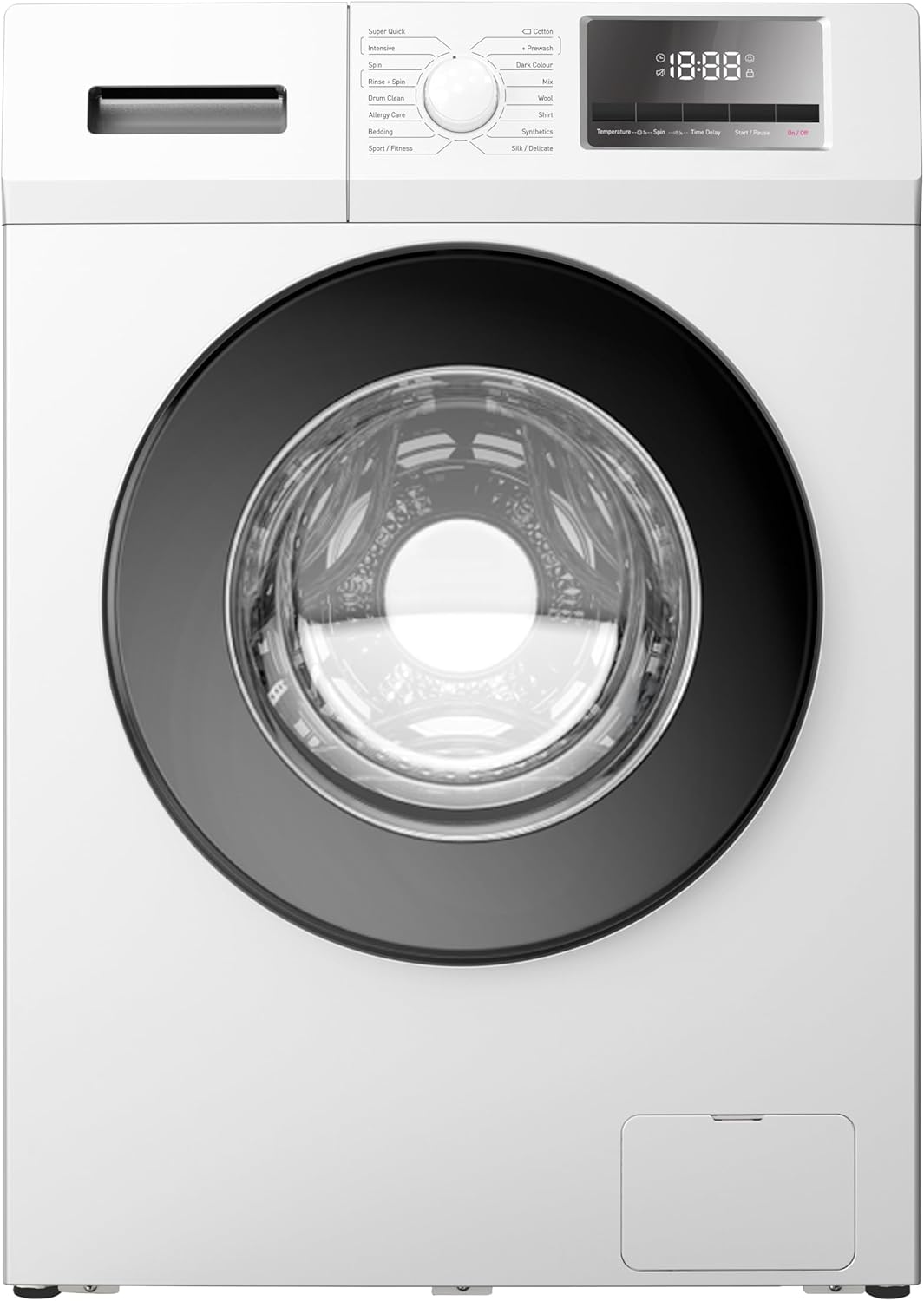 PKM WA7-ES1416DAI Waschmaschine 7 Kg | Frontlader | 1400 U/Min | BLDC Motor | 16 Programme | Eco Funktion 40-60 | Startzeitvorwahl bis zu 24 Stunden | Umwuchtkontrolle | Energieeffizienzklasse A