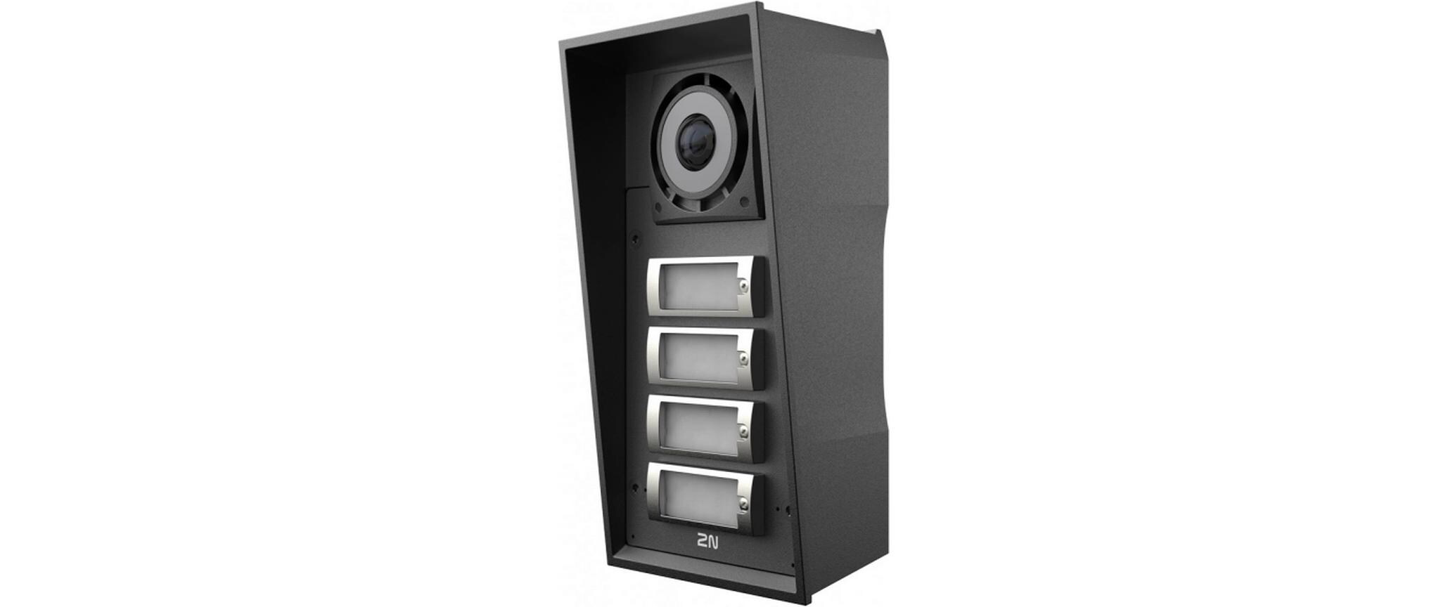 IP Türstation Force 2.0 - 4 Tasten, Kamera<br>Robuste Videotürstation mit 4 Tasten, Kamera, IP65, IK10, Aluminiumgehäuse