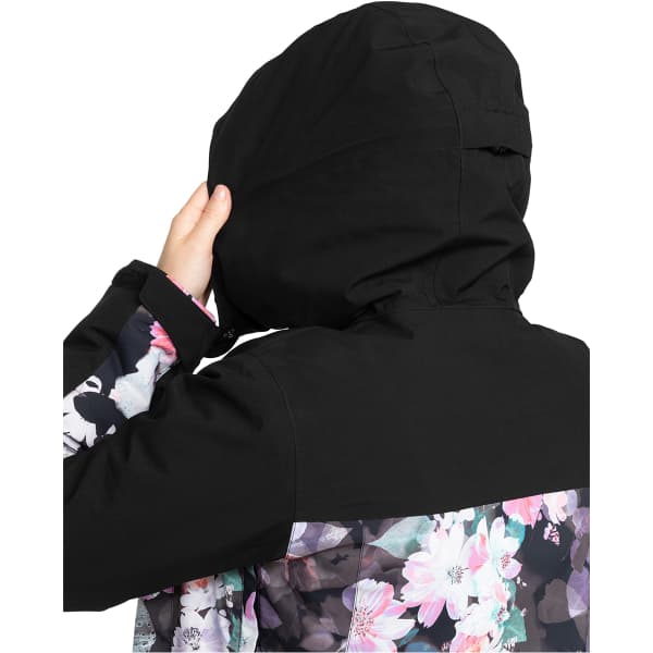 Veste de ski ROXY GALAXY SNJT TRUE BLACK BLURRY FLOWER