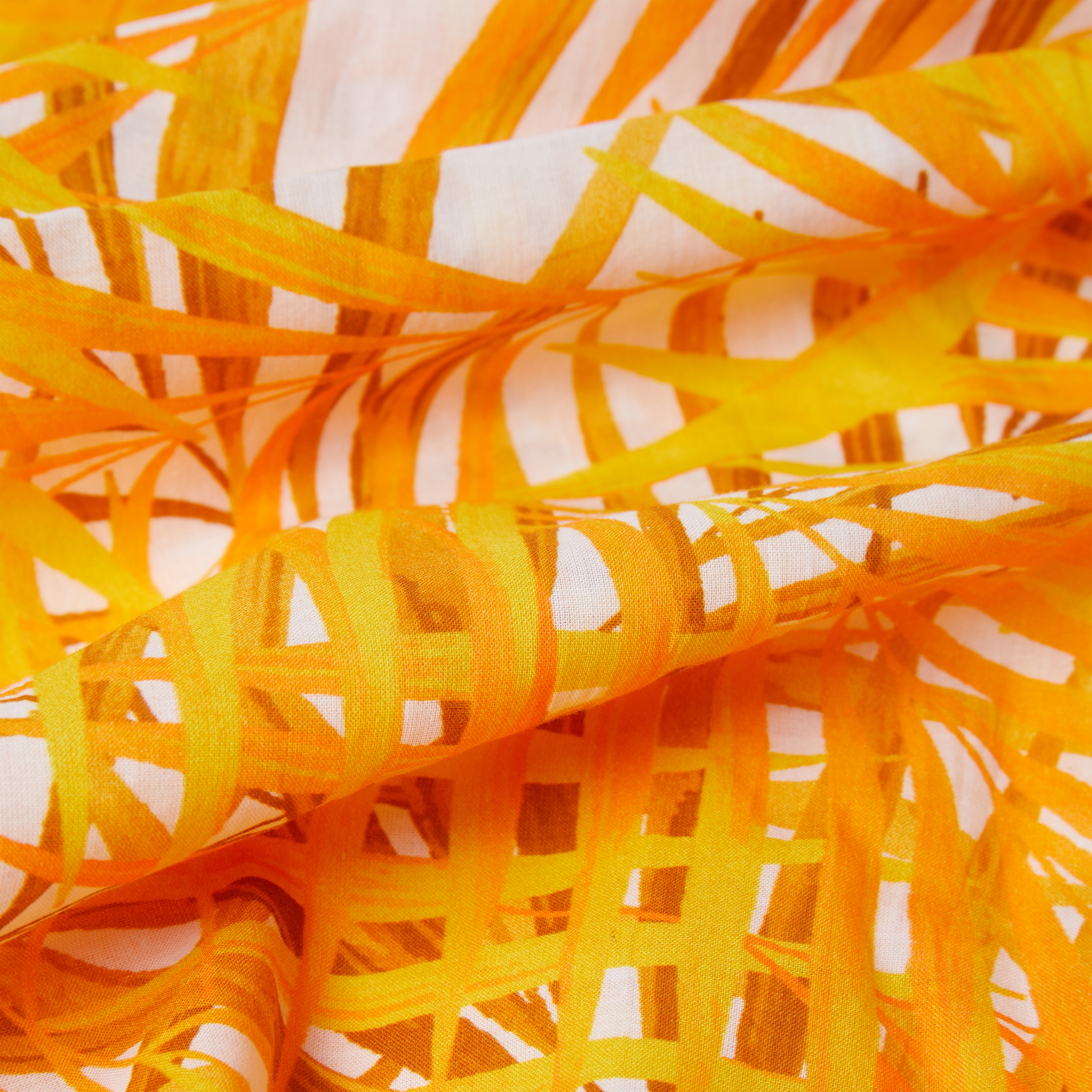 Paréo en Voile de Coton Femme Palm Leaves