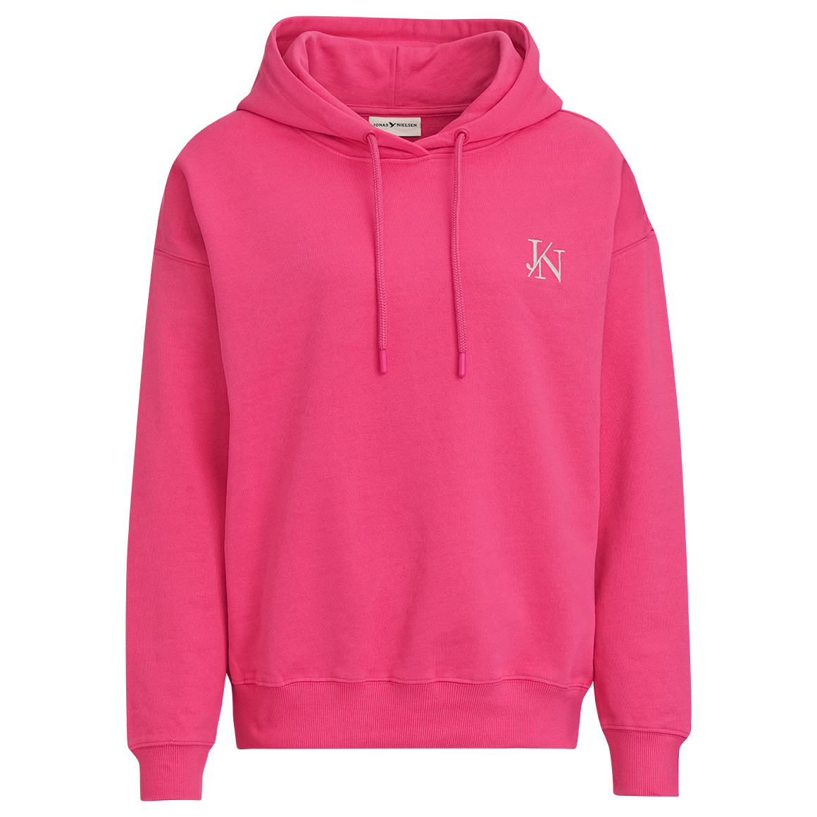 Jonas Nielsen Damen Hoodie mit Logo-Stickerei pink