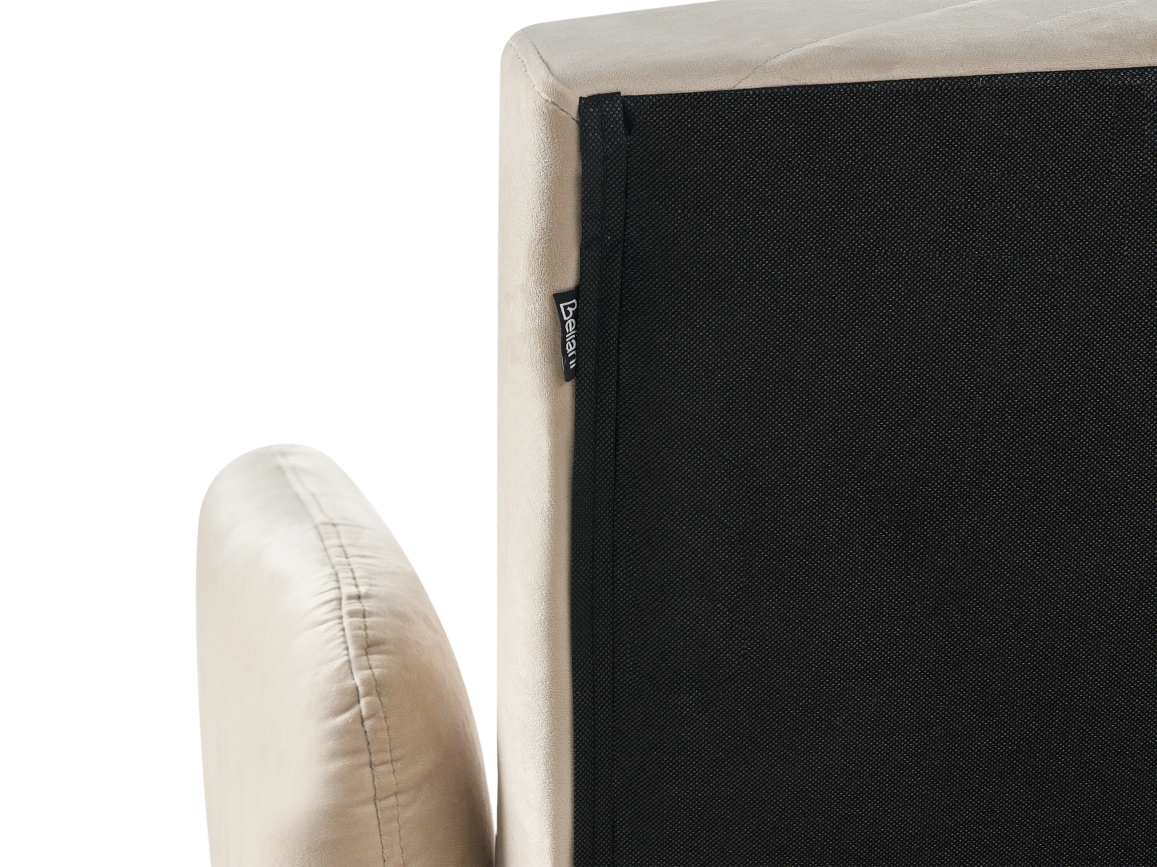 Slaapbank 3-zits SENJA Fluweel Beige